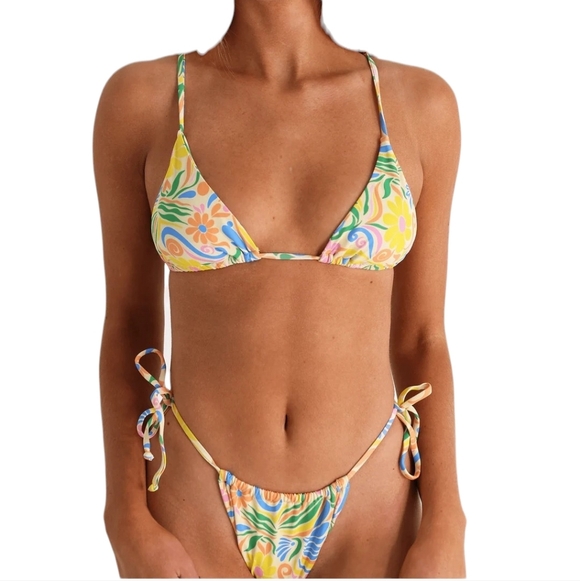 Aurelle Other - Aurelle NWT! MARSEILLE Tie Bikini Top And Bottom Set